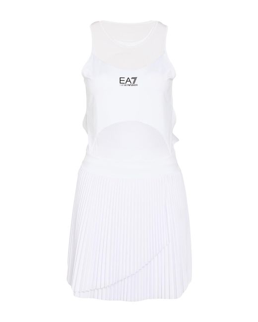 EA7 White Mini Dresses