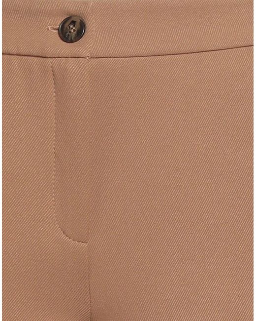 Marella Natural Pants Polyester, Elastane