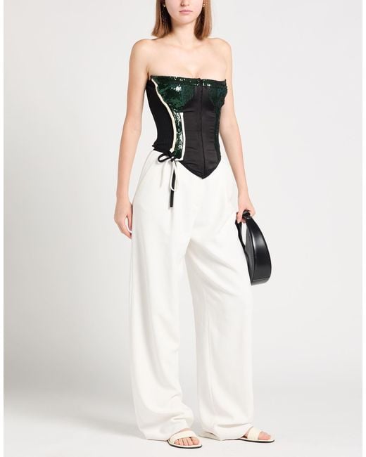 OTTOLINGER Black Embellished Corset Knit Top