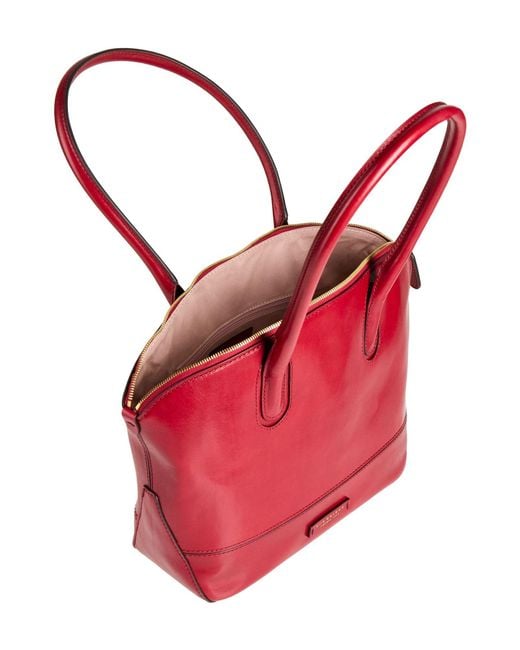 The Bridge Red Shoulder Bag Leather