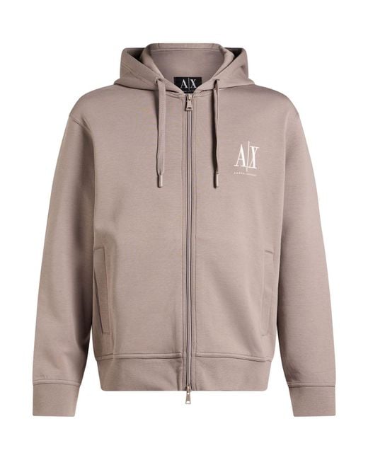 ARMANI EXCHANGE Gray Sweatshirt Cotton, Polyester, Elastane for men