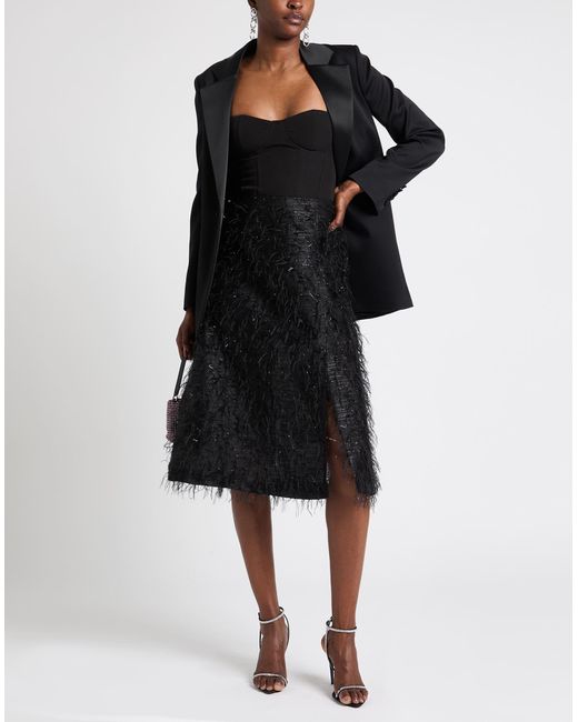 Shirtaporter Black Midi-Rock