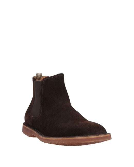 Officine Creative Brown Ankle Boots Leather for men