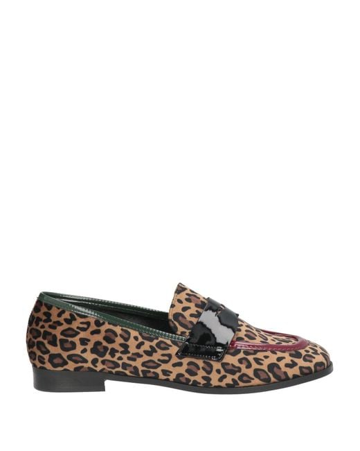Nila & Nila Gray Loafers Textile Fibers, Synthetic Material