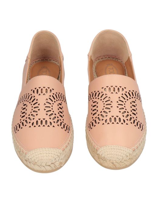 Tod's Pink Espadrilles