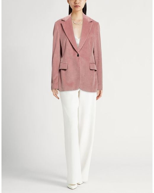 Eleventy Pink Blazer Cotton