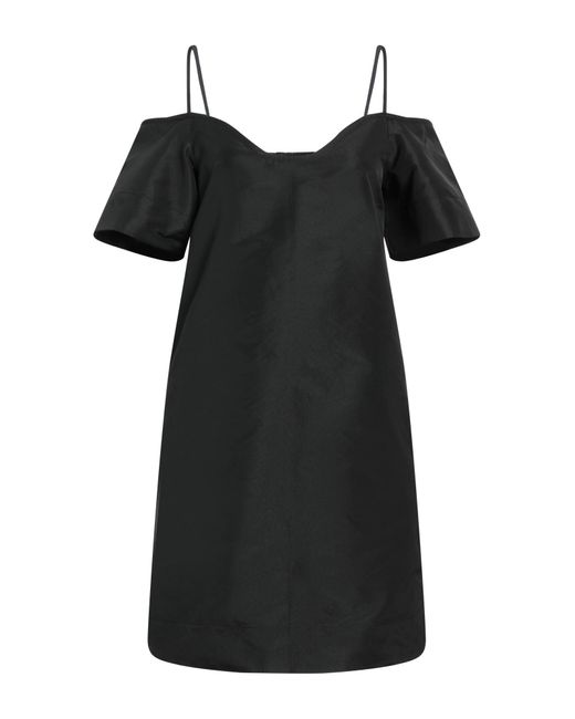 Ganni Black Mini Dress