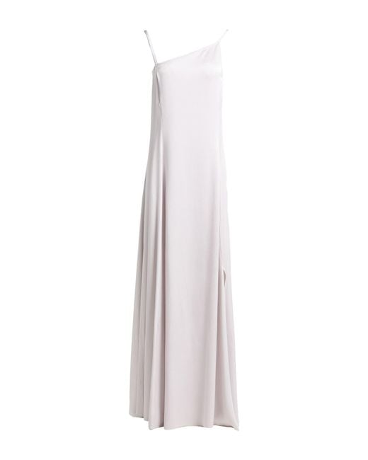Forte_forte White Light Maxi Dress Acetate, Viscose