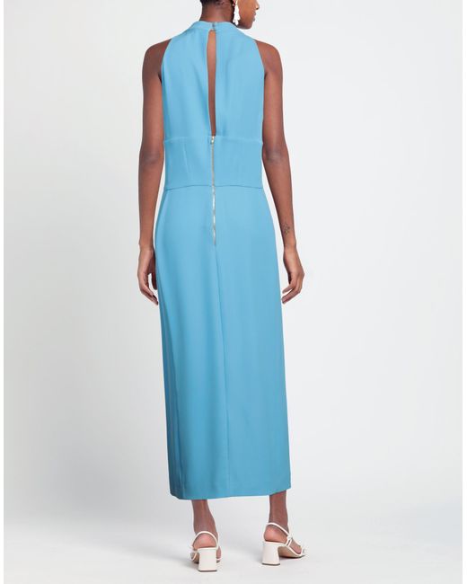 Stefano De Lellis Blue Maxi-Kleid