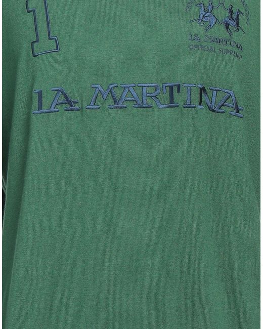 La Martina Green Jumper for men