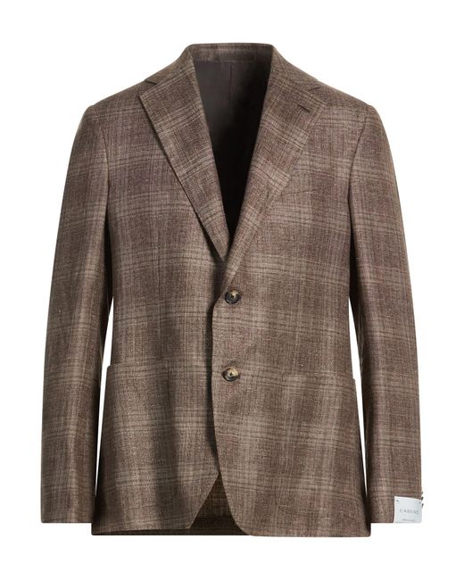 Caruso Brown Blazers for men