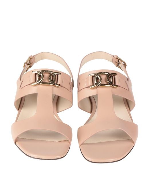 Tod's Pink Sandals Leather