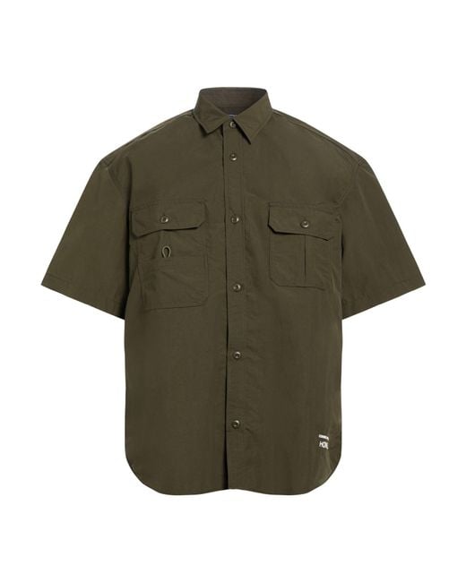Comme des Garçons Green Homme Military Shirt Nylon for men