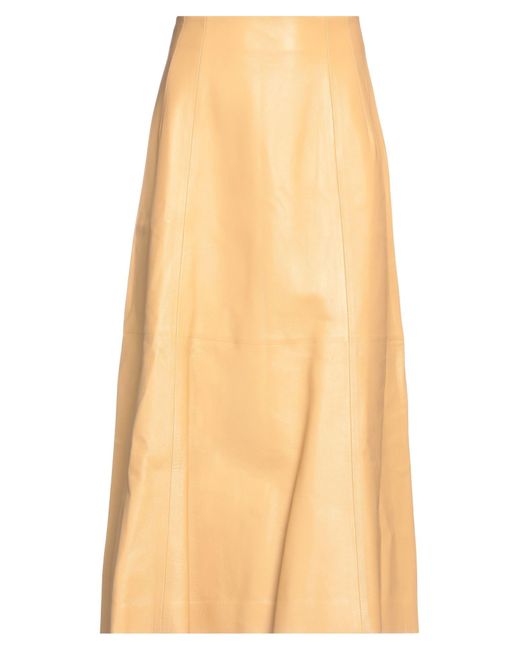 Chloé Orange Midi Skirt