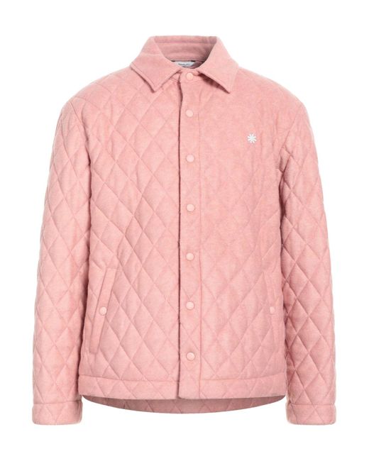 Manuel Ritz Pink Puffer Polyester, Virgin Wool, Acrylic for men