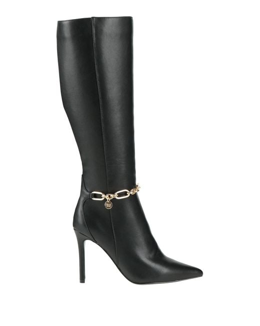 GAUDI Black Boot Textile Fibers