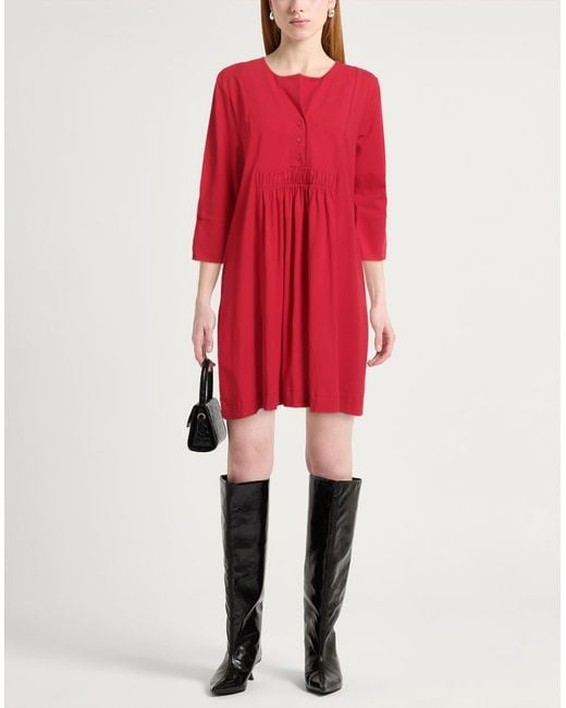 Alpha Studio Red Mini Dress