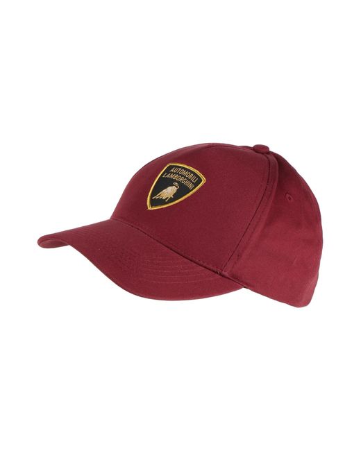 Automobili Lamborghini Hat in Red for Men | Lyst