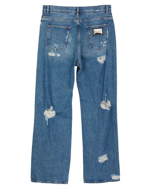 Dolce & Gabbana Blue Jeans Cotton, Polyester, Elastane for men