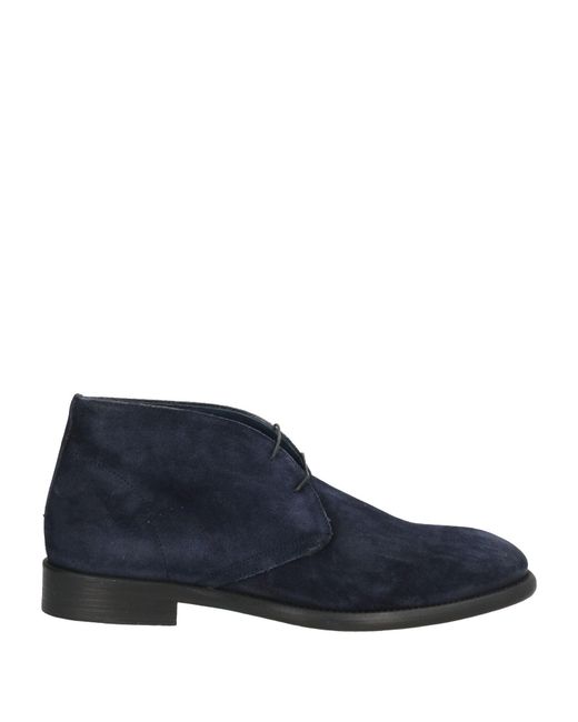 Sutor Mantellassi Blue Ankle Boots Leather for men