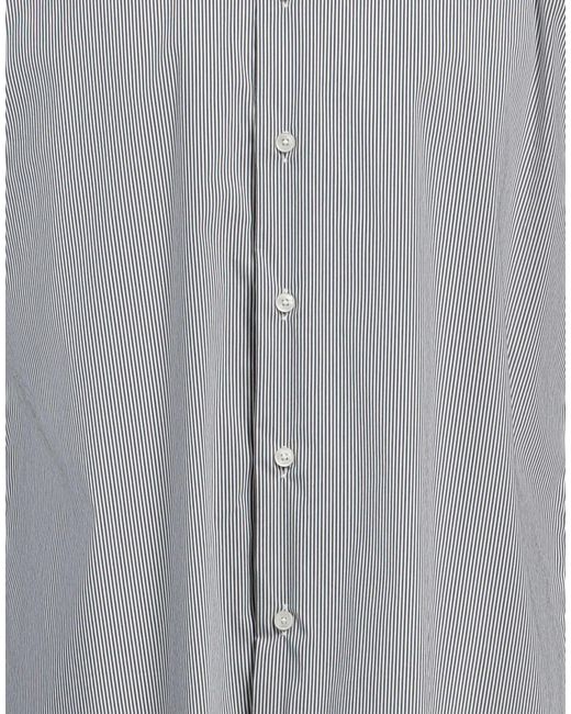STANDBRIDGE Gray Shirt Cotton, Polyamide, Elastane for men