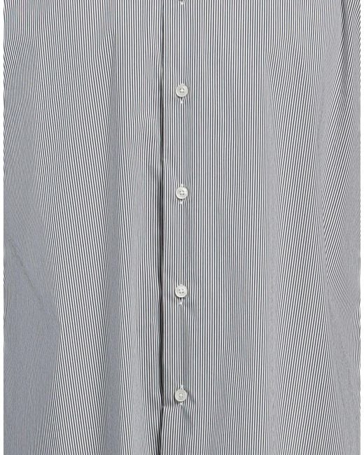 STANDBRIDGE Gray Shirt Cotton, Polyamide, Elastane for men