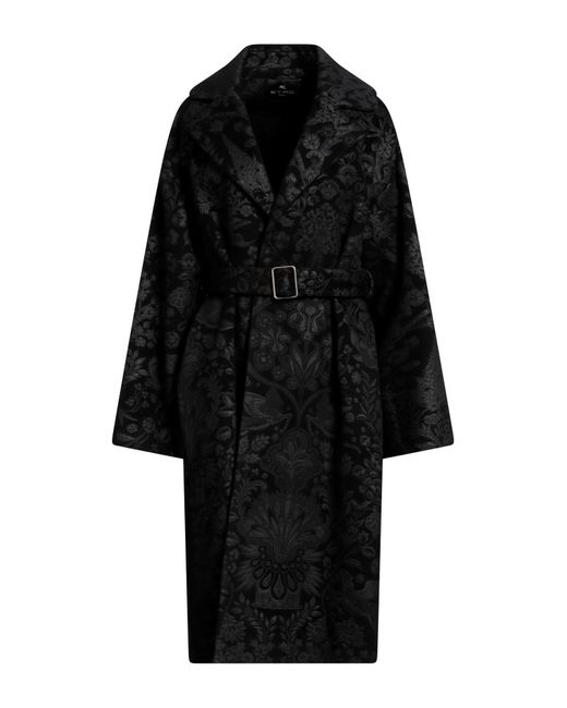 Etro Coat in Black | Lyst