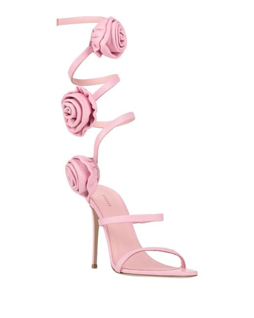 Le Silla Pink Sandals Leather