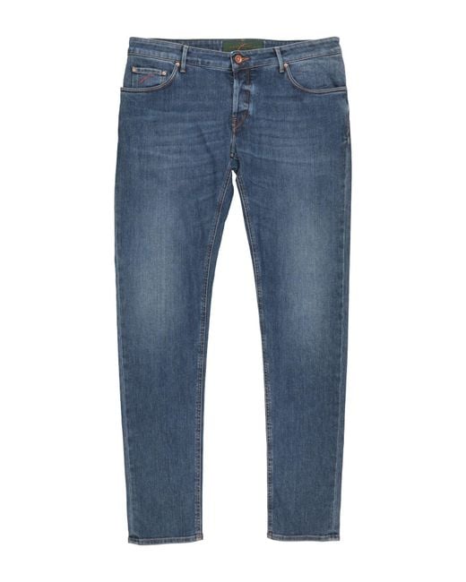 Hand Picked Blue Jeans Cotton, Polyester, Elastane for men