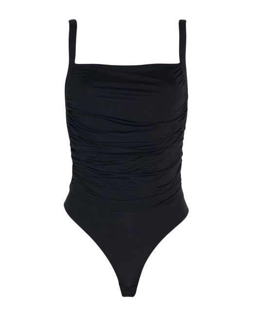 Patrizia Pepe Black Bodysuit Polyamide, Elastane