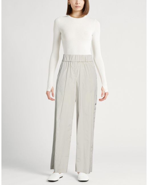Peserico White Pants Cotton, Polyester