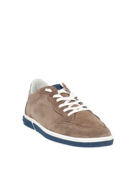 Floris Van Bommel White Khaki Sneakers Leather for men