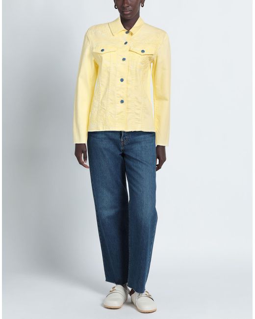 Ermanno Scervino Yellow Jeansjacke/-mantel