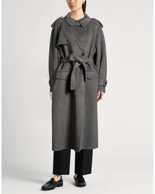 GIUSEPPE DI MORABITO Gray Coat Wool