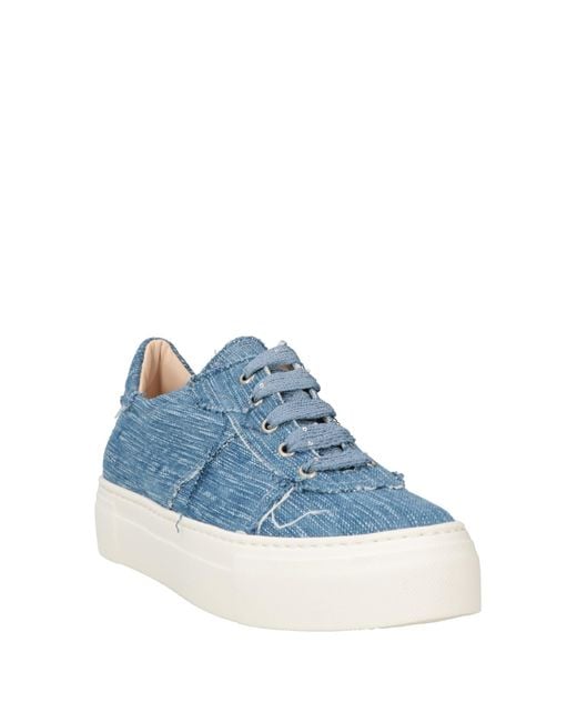 Agl Attilio Giusti Leombruni Blue Sneakers Textile Fibers