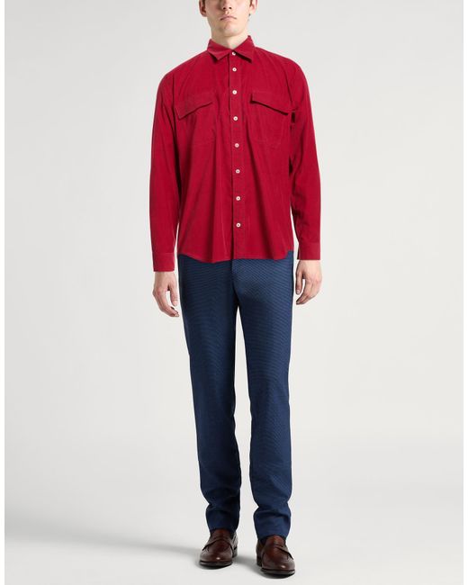 Lardini Red Shirt Cotton for men