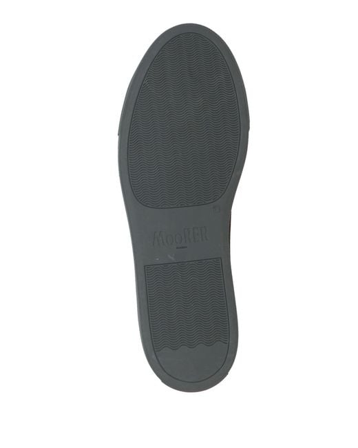 Moorer Gray Lead Sneakers Leather for men