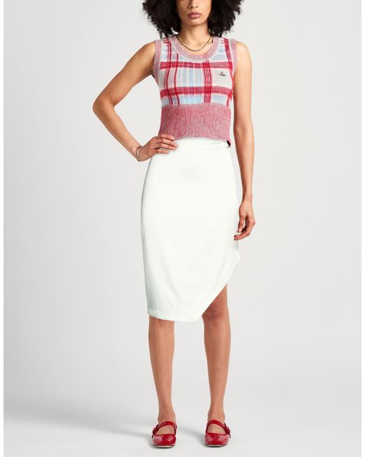 GAUGE81 White Midi Skirt
