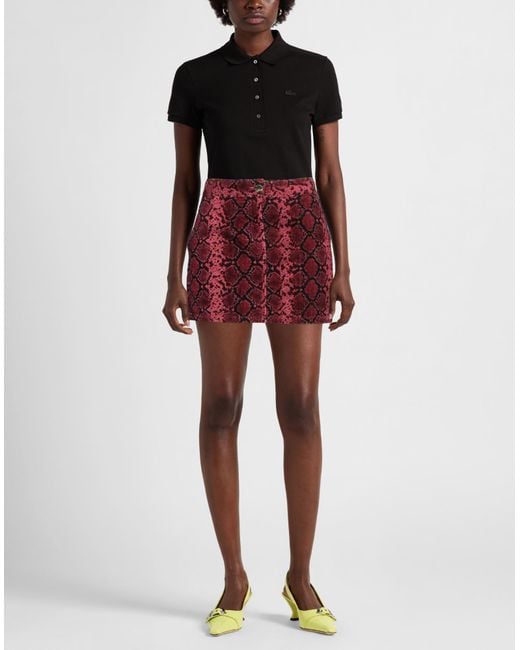 Pinko Red Mini Skirt