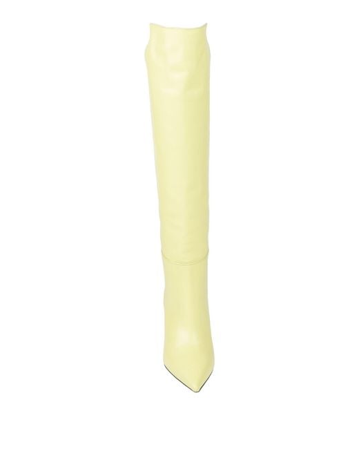 MSGM Yellow Boot Leather