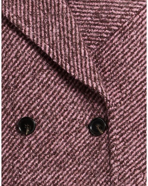 MSGM Purple Coat Virgin Wool