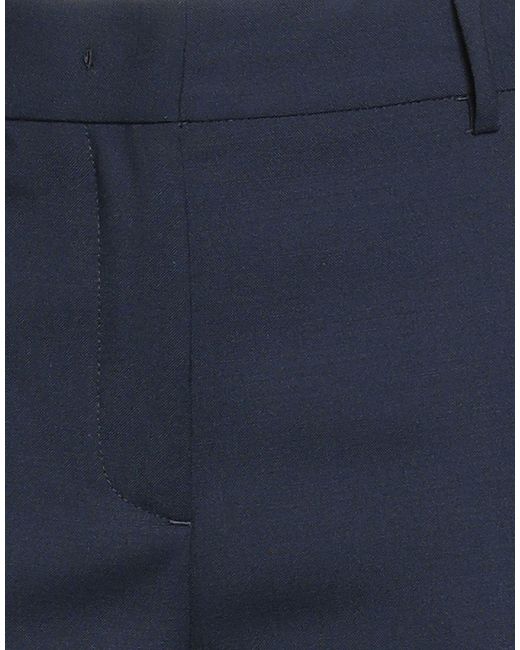 Brian Dales Blue Pants Polyester, Wool, Elastane