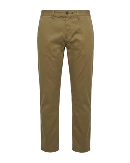 Rag & Bone Green Military Pants Cotton, Elastane for men