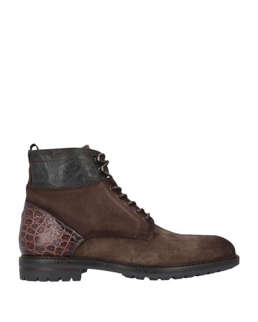 Giorgio 1958 Brown Dark Ankle Boots Leather for men