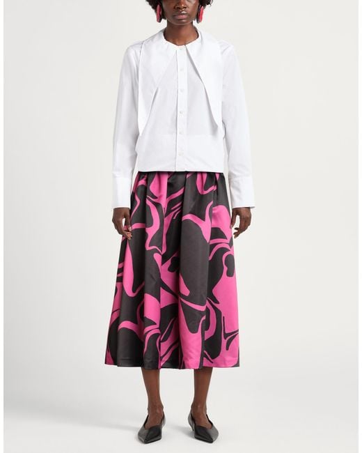 Suoli Pink Midi Skirt