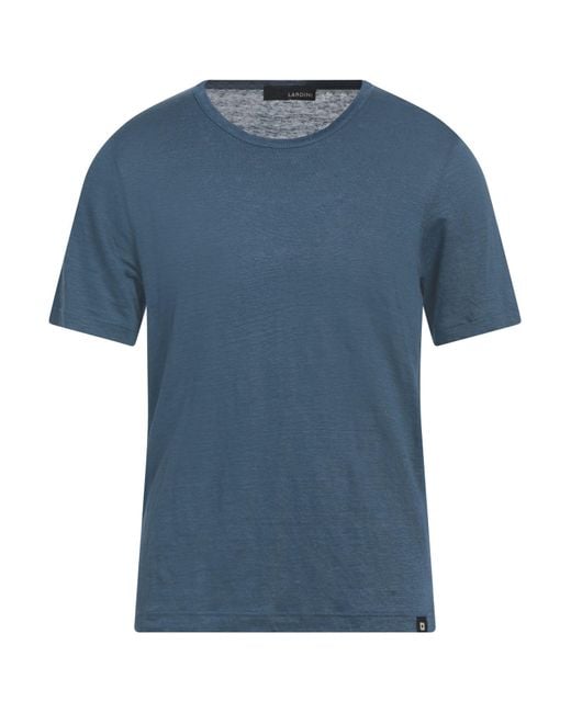 Lardini T-shirts in Blue für Herren