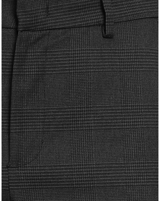 Replay Black Charcoal Pants Polyester, Viscose, Elastane for men