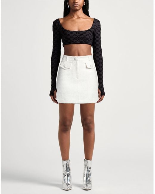 Moschino White Mini Skirt