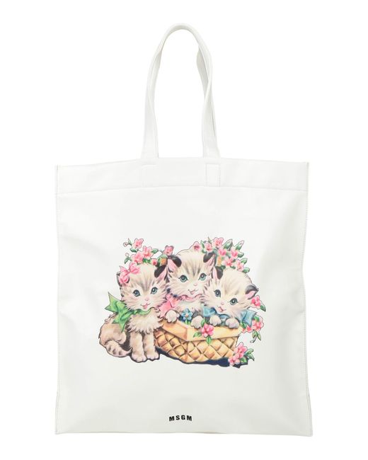 MSGM White Handbag