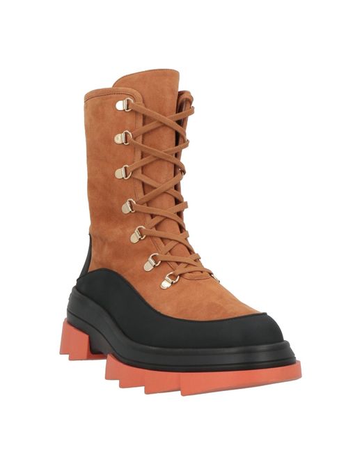 Stuart Weitzman Brown Ankle Boots Leather